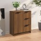 vidaXL Aparador de madera contrachapada marrón roble 60x30x70 cm vidaXL Aparador de madera contrachapada marrón roble 60x30x70 cm