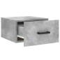 vidaXL Mesita de noche de pared color gris hormigón 35x35x20 cm vidaXL Mesita de noche de pared color gris hormigón 35x35x20 cm