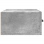 vidaXL Mesita de noche de pared color gris hormigón 35x35x20 cm vidaXL Mesita de noche de pared color gris hormigón 35x35x20 cm