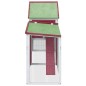 vidaXL Conejera de madera maciza de pino roja 185,5x60,5x109,5 cm vidaXL Conejera de madera maciza de pino roja 185,5x60,5x109,5 cm