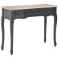280046 vidaXL Dressing Console Table with 3 Drawers Black 280046 vidaXL Dressing Console Table with 3 Drawers Black