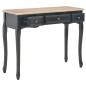 280046 vidaXL Dressing Console Table with 3 Drawers Black 280046 vidaXL Dressing Console Table with 3 Drawers Black