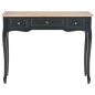 280046 vidaXL Dressing Console Table with 3 Drawers Black 280046 vidaXL Dressing Console Table with 3 Drawers Black