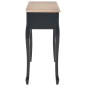 280046 vidaXL Dressing Console Table with 3 Drawers Black 280046 vidaXL Dressing Console Table with 3 Drawers Black