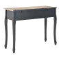 280046 vidaXL Dressing Console Table with 3 Drawers Black 280046 vidaXL Dressing Console Table with 3 Drawers Black