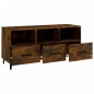 vidaXL Mueble para TV madera contrachapada roble ahumado 102x35x50 cm vidaXL Mueble para TV madera contrachapada roble ahumado 102x35x50 cm