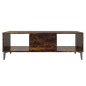 vidaXL Mesa de centro madera ingeniería marrón ahumado 103,5x60x35 cm vidaXL Mesa de centro madera ingeniería marrón ahumado 103,5x60x35 cm