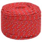 vidaXL Cuerda de barco polipropileno rojo 10 mm 500 m
