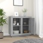 vidaXL Aparador color gris Sonoma 80x40x75 cm vidaXL Aparador color gris Sonoma 80x40x75 cm