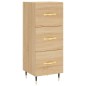 vidaXL Aparador madera contrachapada color roble Sonoma 34,5x34x90 cm vidaXL Aparador madera contrachapada color roble Sonoma 34,5x34x90 cm