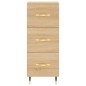 vidaXL Aparador madera contrachapada color roble Sonoma 34,5x34x90 cm vidaXL Aparador madera contrachapada color roble Sonoma 34,5x34x90 cm