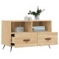 vidaXL Mueble para TV madera contrachapada roble ahumado 80x36x50 cm vidaXL Mueble para TV madera contrachapada roble ahumado 80x36x50 cm