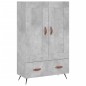vidaXL Aparador alto madera de ingeniería gris hormigón 69,5x31x115 cm vidaXL Aparador alto madera de ingeniería gris hormigón 69,5x31x115 cm