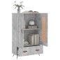 vidaXL Aparador alto madera de ingeniería gris hormigón 69,5x31x115 cm vidaXL Aparador alto madera de ingeniería gris hormigón 69,5x31x115 cm