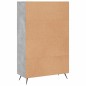 vidaXL Aparador alto madera de ingeniería gris hormigón 69,5x31x115 cm vidaXL Aparador alto madera de ingeniería gris hormigón 69,5x31x115 cm
