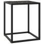 vidaXL Mesa de centro negra con vidrio de mármol negro 40x40x50 cm vidaXL Mesa de centro negra con vidrio de mármol negro 40x40x50 cm