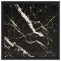 vidaXL Mesa de centro negra con vidrio de mármol negro 40x40x50 cm vidaXL Mesa de centro negra con vidrio de mármol negro 40x40x50 cm