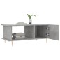 vidaXL Mesa de centro madera contrachapada gris hormigón 90x50x40 cm vidaXL Mesa de centro madera contrachapada gris hormigón 90x50x40 cm