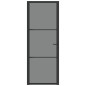 vidaXL Puerta interior vidrio EGS y aluminio negro 76x201,5 cm vidaXL Puerta interior vidrio EGS y aluminio negro 76x201,5 cm