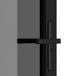 vidaXL Puerta interior vidrio EGS y aluminio negro 76x201,5 cm vidaXL Puerta interior vidrio EGS y aluminio negro 76x201,5 cm