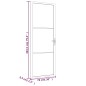 vidaXL Puerta interior vidrio EGS y aluminio negro 76x201,5 cm vidaXL Puerta interior vidrio EGS y aluminio negro 76x201,5 cm