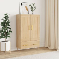 vidaXL Aparador alto madera de ingeniería roble Sonoma 69,5x31x115 cm