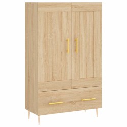 vidaXL Aparador alto madera de ingeniería roble Sonoma 69,5x31x115 cm