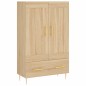 vidaXL Aparador alto madera de ingeniería roble Sonoma 69,5x31x115 cm