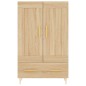 vidaXL Aparador alto madera de ingeniería roble Sonoma 69,5x31x115 cm