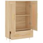 vidaXL Aparador alto madera de ingeniería roble Sonoma 69,5x31x115 cm
