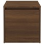 vidaXL Cajón taburete madera contrachapada marrón roble 40,5x40x40 cm vidaXL Cajón taburete madera contrachapada marrón roble 40,5x40x40 cm