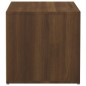 vidaXL Cajón taburete madera contrachapada marrón roble 40,5x40x40 cm vidaXL Cajón taburete madera contrachapada marrón roble 40,5x40x40 cm