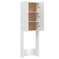 vidaXL Armario para lavadora blanco brillo 64x25,5x190 cm vidaXL Armario para lavadora blanco brillo 64x25,5x190 cm