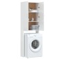 vidaXL Armario para lavadora blanco brillo 64x25,5x190 cm vidaXL Armario para lavadora blanco brillo 64x25,5x190 cm