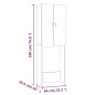 vidaXL Armario para lavadora blanco brillo 64x25,5x190 cm vidaXL Armario para lavadora blanco brillo 64x25,5x190 cm