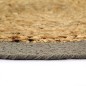 vidaXL Mantel individual 6 uds yute y algodón natural y gris 38 cm