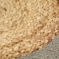 vidaXL Mantel individual 6 uds yute y algodón natural y gris 38 cm
