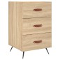 vidaXL Mesita de noche madera de ingeniería roble Sonoma 40x40x66 cm vidaXL Mesita de noche madera de ingeniería roble Sonoma 40x40x66 cm