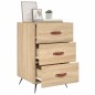 vidaXL Mesita de noche madera de ingeniería roble Sonoma 40x40x66 cm vidaXL Mesita de noche madera de ingeniería roble Sonoma 40x40x66 cm