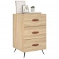vidaXL Mesita de noche madera de ingeniería roble Sonoma 40x40x66 cm vidaXL Mesita de noche madera de ingeniería roble Sonoma 40x40x66 cm