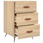 vidaXL Mesita de noche madera de ingeniería roble Sonoma 40x40x66 cm vidaXL Mesita de noche madera de ingeniería roble Sonoma 40x40x66 cm
