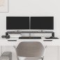 vidaXL Soporte de monitor madera maciza de pino gris 100x27x10 cm vidaXL Soporte de monitor madera maciza de pino gris 100x27x10 cm