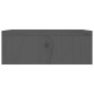 vidaXL Soporte de monitor madera maciza de pino gris 100x27x10 cm vidaXL Soporte de monitor madera maciza de pino gris 100x27x10 cm