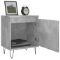 vidaXL Mesita de noche madera de ingeniería gris hormigón 40x30x50 cm vidaXL Mesita de noche madera de ingeniería gris hormigón 40x30x50 cm