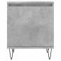 vidaXL Mesita de noche madera de ingeniería gris hormigón 40x30x50 cm vidaXL Mesita de noche madera de ingeniería gris hormigón 40x30x50 cm