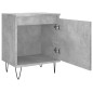 vidaXL Mesita de noche madera de ingeniería gris hormigón 40x30x50 cm vidaXL Mesita de noche madera de ingeniería gris hormigón 40x30x50 cm