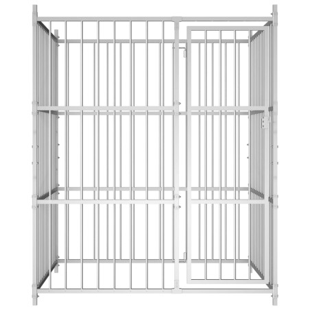vidaXL Perrera de exterior 150x150x185 cm