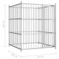 vidaXL Perrera de exterior 150x150x185 cm vidaXL Perrera de exterior 150x150x185 cm