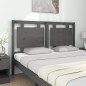 vidaXL Cabecero de cama madera maciza de pino gris 145,5x4x100 cm vidaXL Cabecero de cama madera maciza de pino gris 145,5x4x100 cm