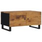 vidaXL Mesa de centro madera maciza mango y contrachapada 80x50x40 cm vidaXL Mesa de centro madera maciza mango y contrachapada 80x50x40 cm